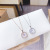 Micro Rhinestone Korean Fashion Simple New Pendant Girls Color Zircon TikTok Same Style Necklace Clavicle Chain Wholesale