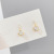 Sterling Silver Needle Korean Dongdaemun Same Product Hollow Zircon Stud Earrings Gold Plated Earrings Fresh Temperament Fashion Earrings