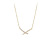 2020 New Environmental Protection Electroplated Real Gold Bow Necklace Female Online Influencer Live Broadcast Same Clavicle Chain Female Jewelry Ornament