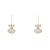 2020 New Korean Graceful Online Influencer Bow Zircon Stud Earrings Gold Plated Sterling Silver Needle Fritillary Earrings Jewelry