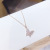 Butterfly Necklace for Women Trendy Internet Celebrity Ins Cold Style Trendy Internet Celebrity Isn Style Clavicle Chain Elegant Necklace Female Accessories
