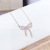 Internet Celebrity Tik Tok Live Stream Same Necklace Bow Korean Style Fashion Women's Exquisite Clavicle Chain Short Popular Wholesale