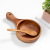 Korean Beech Kimchi Bowl Creative Acacia Mangium Salad Bowl Household Wooden Handle Instant Noodle Bowl Long Handle Bailer Wooden Spoon Wholesale