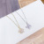 Rotatable Windmill Necklace Japanese and Korean Childlike Girl Heart Simple Rotating Windmill Clavicle Chain Pendant Girlfriend's Accessories