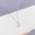 Design Sense Micro-Inlaid 3A Zircon Necklace Japanese and Korean Graceful Personality Heart-Shaped Ins Cold Style Clavicle Chain Female Jewelry