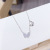 Butterfly over Rhinestone Zircon Mori Style Girls' Clavicle Chain Necklace Internet Celebrity Same Style All-Matching New Necklace Factory Wholesale