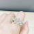 Japanese and Korean Fashion Butterfly Opening Ring Women's INS Special-Interest Design Diamond Graceful Online Influencer Cross-Border Open Index Finger Ring
