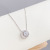 2021 New Circle Micro Zircon-Laid Necklace Female Special-Interest Design Ins Style Clavicle Chain Plated Real Gold Necklace Jewelry