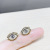 European and American Temperament Personality Angel Eyes Stud Earrings Sterling Silver Needle Retro Easy Matching Internet Influencer Earrings Devil Earrings for Women