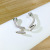 Personality and Fashion Snake Sterling Silver Needle Ear Studs Cold Wind Trend New Earrings Earrings Female Factory Wholesale