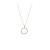 2020 New Full Diamond Ring Necklace Women's Fashion Zircon Circle Geometry Clavicle Chain Necklace Factory Wholesale