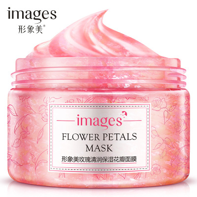Images Rose Osmanthus Clear Moisturizing Petal Mask Hydrating Nourishing Mud Mask Flowers Skin Care Cosmetics