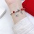 Women's Creative Bracelet, Silver Horse Rich and Safe Bracelet, Red Agate
