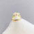 Internet Celebrity Petals Index Finger Ring Korean Fashion Personality Ins Trendy Niche Design Ring Female Temperament Opening Adjustable