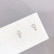 2020 New One Card Three Pairs of Ear Studs Sterling Silver Needle Ear Rings Fashion All-Match Simple Women Stall Goods Wholesale