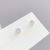 Sterling Silver Needle Micro Inlaid Zircon Three-Piece Earrings Korean Style Small Personality One Card Three Pairs Combination Earrings Earrings for Women