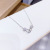 Necklace Bowknot Micro Zircon-Laid Necklace Cute Refreshing Girl's Heart Clavicle Chain Korean Style Women's Necklace One Piece Dropshipping