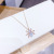 European and American Instagram Mesh Red Spider Pendant Women's Necklace Versatile Men's and Women's Trendy Zircon Clavicle Necklace Women's Jewelry Ornament