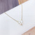 Korean Style Sense of Design Shell Butterfly Necklace Female Clavicle Chain New Simple Temperament Net Red Fashion Ornament Neck Strap