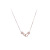 Necklace Bowknot Micro Zircon-Laid Necklace Cute Refreshing Girl's Heart Clavicle Chain Korean Style Women's Necklace One Piece Dropshipping