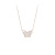 Shell Japanese and Korean Style Cute Cute with Diamonds Bow Lady Necklace Beautiful Daily Wear Street Shot Clavicle Chain