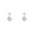 2020 New Korean Style Fashion Fashionmonger Micro Inlaid Zircon Five-Pointed Star Earth Earrings 925 Silver Stud Earrings Ornament for Women