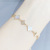 Shell Micro-Inlaid Bracelet Shell Electroplated Real Gold Simple All-Match Bracelet Shell Fashion Pull-out Bracelet Ornament