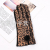 2021 New Autumn and Winter Warm Gloves Fashion Small Fur Ball Leopard Four-Finger Plum Touch Screen Women's Gloves