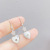 Sterling Silver Needle Shell Peach Heart Earrings Female Simple Stud Earrings 2020 New Popular Net Red Temperament Korean Earrings Earrings