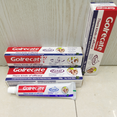 Goirecate Toothpaste Triple Effect Care Oral Health Fresh Breath Smiling Face