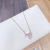 Mori Girls Petals Micro Zircon-Laid Necklace Female Japanese and Korean New Internet Celebrity Same Fan Fashion Short Necklace Wholesale