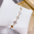 Shell Micro-Inlaid Bracelet Shell Electroplated Real Gold Simple All-Match Bracelet Shell Fashion Pull-out Bracelet Ornament