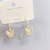 European and American Trending Earrings Women's Jewelry Wholesale Factory Fashion Gold-Plated Zircon Earrings Butterfly Earrings Female Accessories