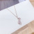 2020 New Classic Fashion Purse Titanium Steel Necklace Micro-Inlaid 3A Zircon Necklace Exquisite and Versatile Clavicle Chain Jewelry