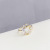 Korean Dongdaemun Diamond Petal Open Ring Female Ins Trendy Simple Fashion Personality Ornament