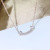 Dongdaemun Necklace Female Clavicle Chain Ins Korean Fresh Full Diamond Pendant Necklace Simple Fashion Silver Jewelry Wholesale