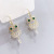 Fashion All-Match New Japanese and Korean Style 925 Silver Ear Studs Earrings Female Inlaid Zircon Owl Earrings Factory Wholesale