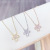 2020 New Little Flower Diamond-Studded Necklace Clavicle Chain Female 2020 New Online Red Fashion Ins Ornament
