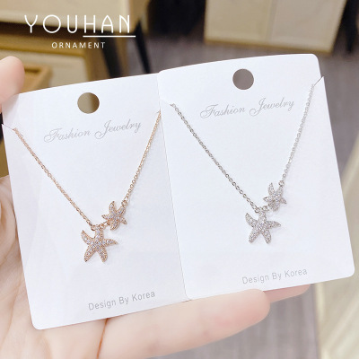 INS Fashionable All-Match Starfish Trendy Clavicle Chain Girl Pendant New All-Match Trendy XINGX Necklace Wholesale