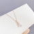 Cross-Border New Arrival Micro Inlaid Zircon Full Diamond Necklace Female Personality Geometry Fashion Short Necklace Environmental Protection Electroplating Real Gold Ornament