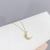 Korean Niche Design Moon Necklace Women's Fashionable Clavicle Chain Simple Temperamental Cold Style All-Match Jewelry Ornament Wholesale