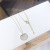 Necklace Women's Korean-Style Fresh Light Bead Longevity Lock Element Synthetic Shell Clavicle Chain Women's Necklace Jewelry Wholesale