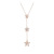 Japanese and Korean Ornament Diamond Petal Clavicle Chain Female Sweet Girly Necklace Female Jewelry Ornament