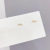 New Sterling Silver Needle Gold Three Pairs Combination Set Female Stud Earrings Simple All-Match Little Daisy Delicate Earrings