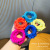 Fluorescent Color Korean Dongdaemun Cute Candy-Colored Hair Tie Large Intestine Ring Ins Colorful Girl Bun Headband