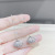 Fashion Korean Sterling Silver Needle Earrings Super Shiny Micro Inlaid Zircon Shell Temperament Ear Clip Ear Stud Earring Female Ear Rings