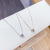 Small Sugar Cube Women's Diamond Necklace Japanese and Korean New Small Fresh Trend Graceful Online Influencer Same Clavicle Chain Necklace