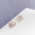 Sterling Silver Needle Flower Stud Earrings for Women Japanese Style Simple Hollow Rose Flower Compact Temperamental Ear Rings Female Stud Earrings