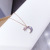 Star Moon Necklace Women's Fashion Korean White Shell Shell Star Moon Necklace Girls' Clavicle Chain Women's Necklace Ornament