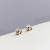 Korean Style Multi-Pair Set Earrings Korean Style Sterling Silver Needle Temperament Three-Piece Earrings Set Three Pairs of Zircon Earrings Gold Plated